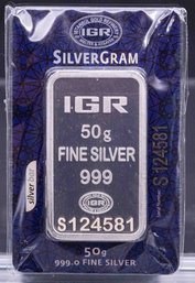 IGR 50g Fine Silver Bar