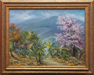 1988 Oil On Canvas Signed Alfredo Arguello Venezuela