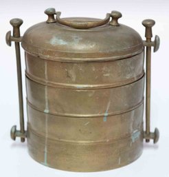 Antique Brass Lunch Box