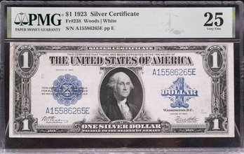 1923 Fr#238 One Dollar PMG VF25 Silver Certificate