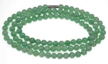 Type A Jadeite Necklace With Certificate