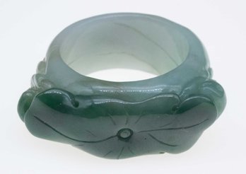 Old Green Jade Thumb Ring