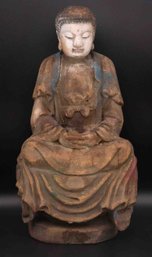 Antique Wood Buddha Statue