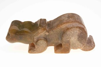 Antique Jade Carved Beast Figure