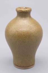 Old Asian Yellow Glaze Small Vase
