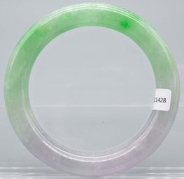 Type A Icy Jadeite Bangle With Certificate