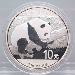 2016 Chinese Panda 10 Yuan 30g Silver Coin