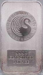 Perth Mint 1oz Silver Bar