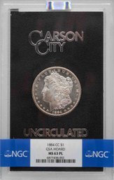 1884 GSA Hoard Carson City Morgan Dollar NGC MS63 PL