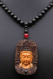 Agarwood Beads And Buddha Pendant