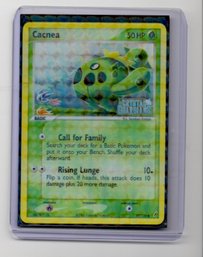 Cacnea Reverse Holo Crystal Guardians Stamped Pokemon Card