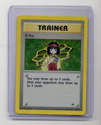 Erika Holo Trainer Pokemon Card Gym Set