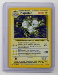 Magneton Holo Vintage Pokemon Card Fossil Set