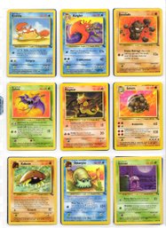Lot Of 18 Vintage Pokemon Card Fossil Set