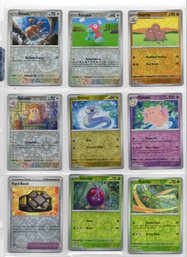 Lot Of 9 Reverse Holo Pokemon 151 Cards #2