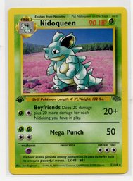 Nidoqueen 1st Edition Non Holo  Jungle Vintage Pokemon Card NM