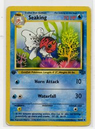 Seaking 1st Edition Jungle Vintage Pokemon Card