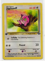 Jigglypuff 1st Edition Jungle Vintage Pokemon Card
