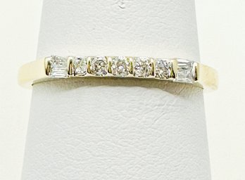 14KT Yellow Gold Natural Diamond Ring Size7