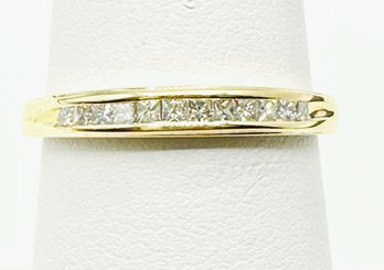 14KT Yellow Gold Natural Diamond Ring Size 7