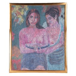 Large After Gauguin Oil From Ed Kranepool Estate 'Indonisian Girls'