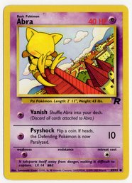 Abra Vintage Pokemon Card Team Rocket