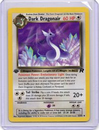 1st Edition Dark Dragonair Non Holo Rare Vintage Pokemon Card Team Rocket Set
