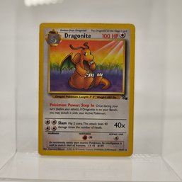 Dragonite Non Holo Rare Fossil Set Vintage Pokemon Card