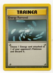 Energy Removal Vintage Pokemon Card Base Set