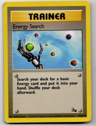 Energy Search Vintage Pokemon Card Fossil