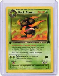 1st Edition Dark Gloom Vintage Pokemon Card Team Rocket Set