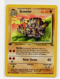 Graveler 1st Edition Fossil Set Vintage Pokemon Card