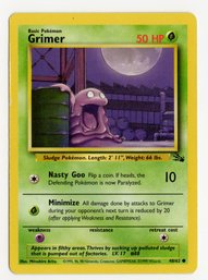 Grimer Vintage Pokemon Card Fossil