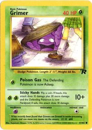 Grimer Vintage Pokemon Card Team Rocket