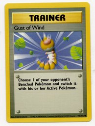 Gust Of Wind Vintage Pokemon Card Base Set