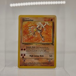 Hitmonlee Non Holo Rare Fossil Set Vintage Pokemon Card