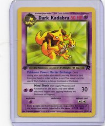 1st Edition Dark Kadabra Vintage Pokemon Card Team Rocket Set