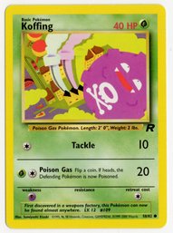 Koffing Vintage Pokemon Card Team Rocket