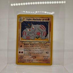 Light Machoke Neo Destiny Set Vintage Pokemon Card
