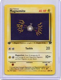 1st Edition Magnemite Vintage Pokemon Card Team Rocket Set