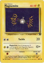 Magnemite Vintage Pokemon Card Team Rocket