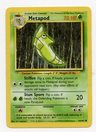 Metapod Vintage Pokemon Card Base Set