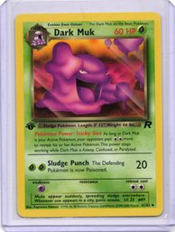 1st Edition Dark Muk Vintage Pokemon Card Team Rocket Set