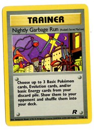 Nightly Garbage Run Vintage Pokemon Trainer Card Team Rocket
