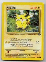 Pikachu Vintage Pokemon Card Jungle Set