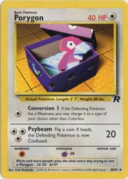 Porygon Vintage Pokemon Card Team Rocket
