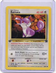1st Edition Rattata Vintage Pokemon Card Team Rocket Set