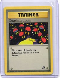 1st Edition Sleep Vintage Pokemon Trainer Card Team Rocket Set