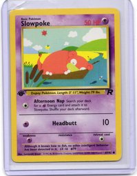 1st Edition Slowpoke Vintage Pokemon Card Team Rocket Set