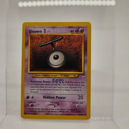 Unown T Neo Destiny Set Vintage Pokemon Card